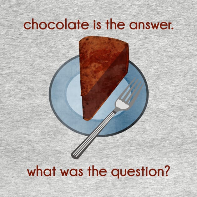 Chocolate is the Answer by evisionarts